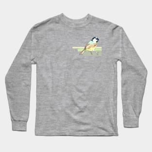 Coal Tit Watercolour Long Sleeve T-Shirt